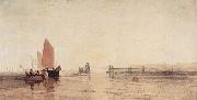 Joseph Mallord William Turner Die Chain-Pier von Brighton oil painting on canvas